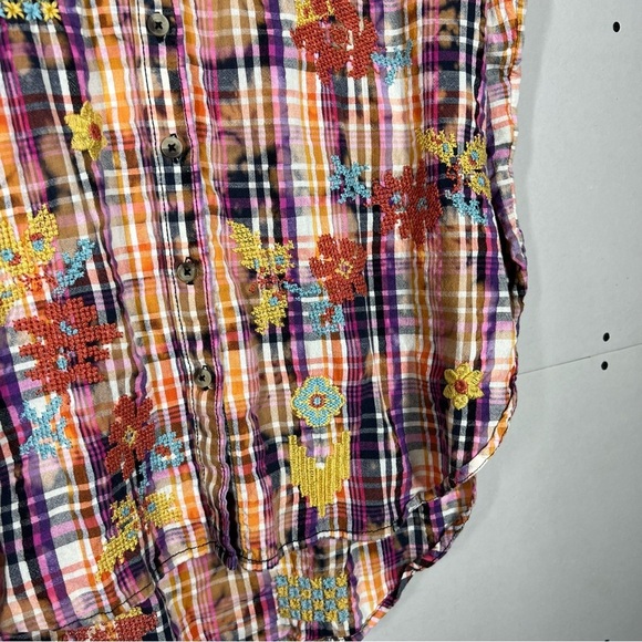 Anthropologie Pilcro Plaid Crafted Button Down Size Small - Picture 9 of 14